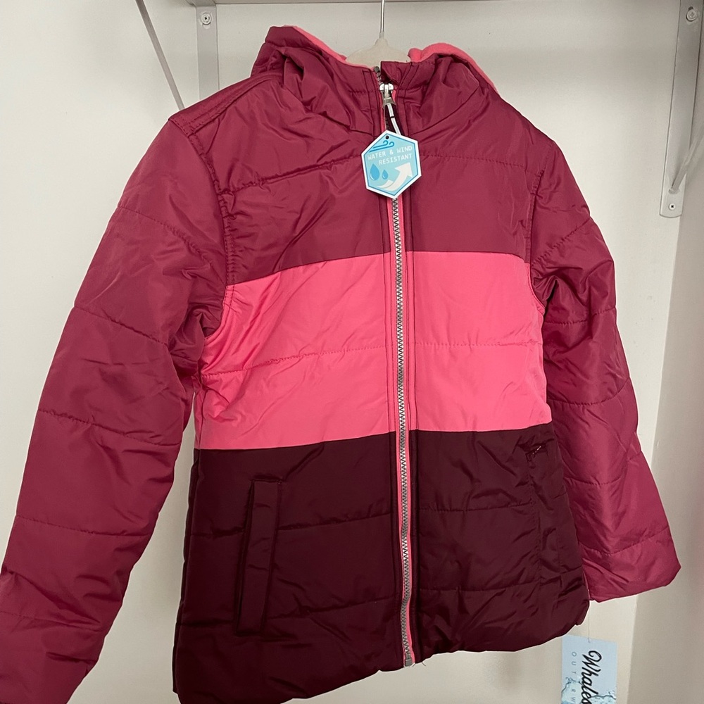 Kids Girls winter jacket size 7/8 with with tags very warm coat for girls